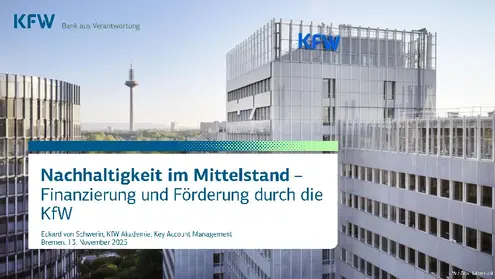 Titelseite der Vortragsfolien von Eckard von Schwerin